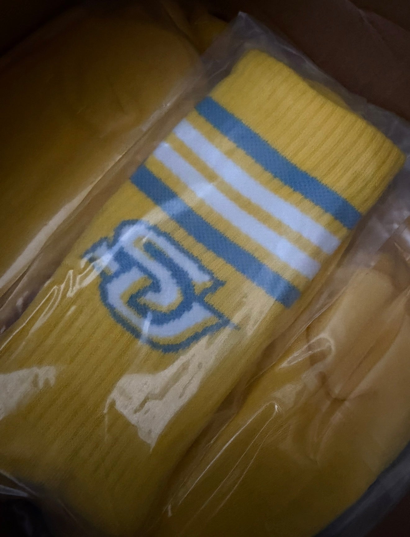 Yellow SU Logo sock