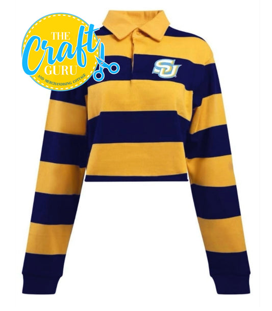 Cropped rugby shirt